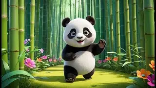 Panda Bear, Panda Bear, Spin Around! | Fun Panda Dance Rhyme for Kids | Movement Song for Toddlers