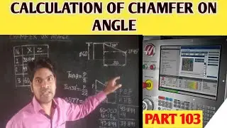 calculation of chamfer on angle || chamfer on angle ||