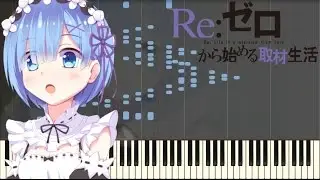 RE:Zero - Elegy for Rem [Piano Tutorial] (Synthesia) // Kyle Landry + Sheets/MIDI