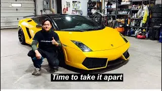 Rebuild fire damage Lamborghini part 4