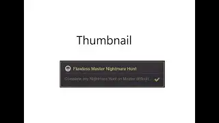 Solo flawless master nightmare hunt: insanity