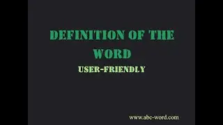 Definition of the word 