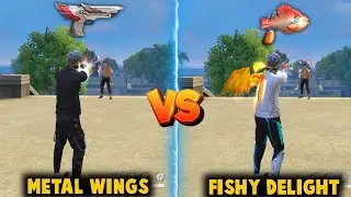 NEW DESERT EAGLE - FISHY DELIGHT VS METAL WINGS DAMAGE ABILITY TEST | BEST DESERT EAGLE - FREE FIRE