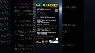 grep cheatsheet #linux #mac