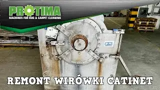 Wirówka do dywanów Catinet przed remontem w Protima