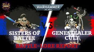 Sisters of Battle vs Genestealer Cult - Warhammer 40,000 - Battle Lore Report