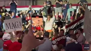 Trump Mocks Radical Left Lunatic During Protest