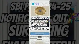 SBI PO NOTIFICATION 2024 OUT #sbiponotification #sbipo #study #studymotivation #sbipo2025
