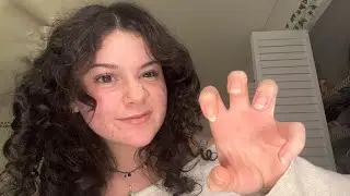 ASMR Plucking and Scratching Your Face *Mouth Sounds*