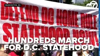 Protestors flood DC streets to oppose President Trump's surge of federal law enforcement