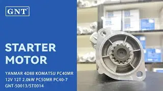 GNT Starter Motor for Yanmar 4D88 Komatsu PC40MR PC50MR PC40-7 - We Supply Worldwide!