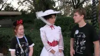Mary Poppins at Epcot - Tommy, Betsy and Gluten say hello