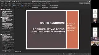 Usher Syndrome: A Multidisciplinary Approach (UW Ophthalmology Grand Rounds 3 December 2020)