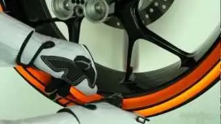 motoinkz fluorescent orange wheel stripes tape