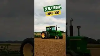 Duals... Old Deere 5020 on tillage action #new #shorts
