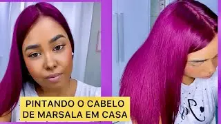 PINTANDO O CABELO MARSALA EM CASA KOSTUME COLOR