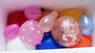 Popping Balloon | Pop Colorful Water Balloons - Fun Water Balloon Popping #9 ( slow motion )