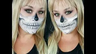 Maquillaje Halloween - Calavera-Half Skull
