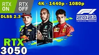 F1 2021 | RTX 3050 | R7 5800X | Ray Tracing & DLSS ON + OFF | 4K - 1440p - 1080p | Ultra Settings
