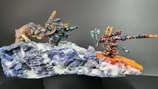 Dio-rama Ragnar versus Kharn Miniature Painting, part 2 LIVE
