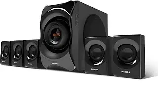 Best 5.1 channel home theatre under 8000 Philips SPA8000B detailed review|| philips speaker system