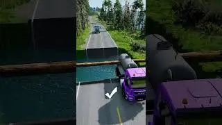 Tanker truck vs massive water pit #13 | #doublespeedbumps  #carsvswaterpit #carsvsdeepwater