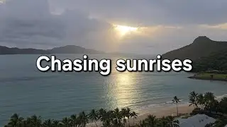 Elusive sunrises on a tropical island