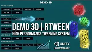 RTween &ndash; Unity High Performance Tweening System | 3D Gameobject Demo