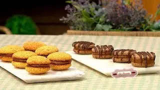 Alfajorcitos de chocolate, coco y dulce de leche