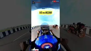 Yamaha R15 V3 vs KTM RC 200 | Drag Race 🔥 Who Wins? 😱 #YamahaR15V3#DragRace#BikeRace #IndianBikes
