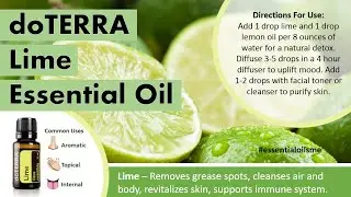 Delightful doTERRA Lime Essential Oil Uses