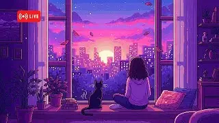 Lofi Live 📚 Evening Study & School Vibes | Chill Beats to Focus & Relax🌙✨
