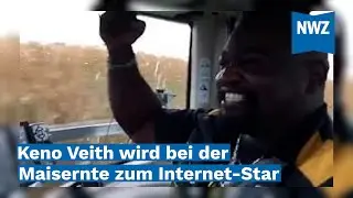 Keno Veith wird bei der Maisernte zum Internet-Star