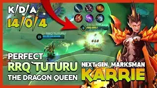 RRQ'Tuturu 'No Need Back to Base' The Dragon Queen Killer Build Unstoppable ~ Mobile Legends