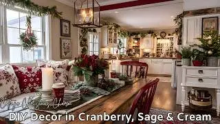 Cottage Christmas Charm | DIY Decor in Cranberry, Sage & Cream for 2025-2026