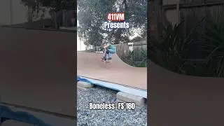 Mini ramp FS 180 Boneless. #skateboarding #skate #shortvideo #viral #shorts