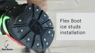 Flex Hoof Boots ice stud installation
