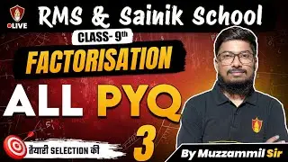 RMS Maths Class 9 | Factorization PYQs | Military School Mathematics