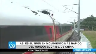 As&iacute; es el tren en movimiento m&aacute;s r&aacute;pido del mundo: el CR450, de #China