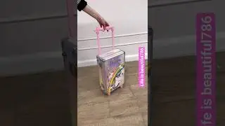 Unicorn Makeup set in trolley suitcase #shortsfeed #shortvideo #unicorn #makeup
