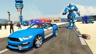 US Police Robot Car - Police Plane Transport Ship | Android GamePlay Game for Mobile Devices