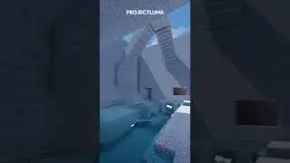 Minecraft Low-End Shader Test on Pool 😳 #minecraft #minecraftshorts  #shorts  #shaders
