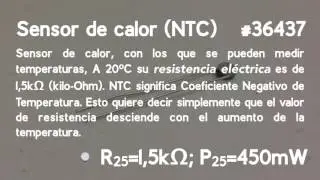 Art # 36437 Sensor de Calor (Sensor Anal&oacute;gico)