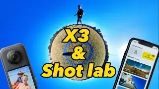 INSTA360 X3 and Shot Lab 2 shots in 1 take