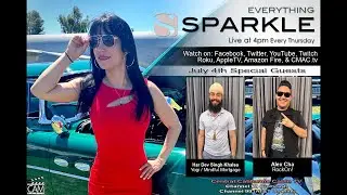 EVERYTHING SPARKLE - Har Dev Singh Khalsa, Alex Cha, and Power of Proximity dinner guests,