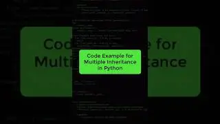 Code example for multiple inheritance in Python