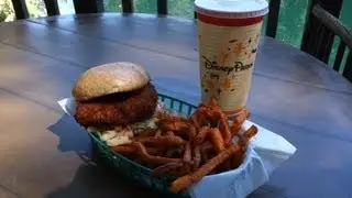 Disneyland Dining Review - Fish Sandwich From Hungry Bear