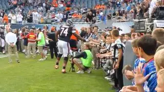 Jermon Bushrod High-Fiving the Bloomingdale Bears
