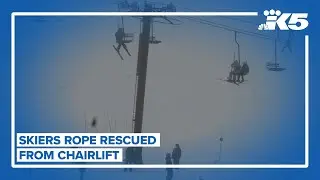 Skiers rescued from chairlift at the Summit at Snoqualmie