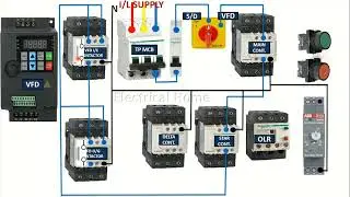 Star Delta VFD Bypass starter | VFD Bypass | Starter | Motor control circuit | MCC | Star delta